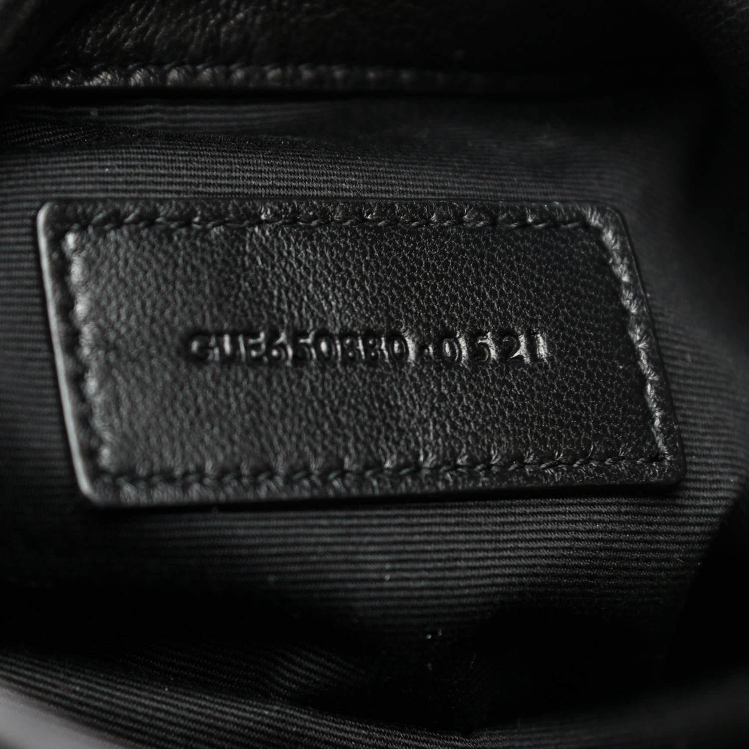 Saint Laurent Lambskin Monogram Loulou Puffer Pouch Clutch Black 6 of 11