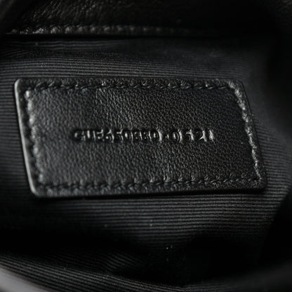 Saint Laurent Lambskin Monogram Loulou Puffer Pouch Clutch Black 6 of 11