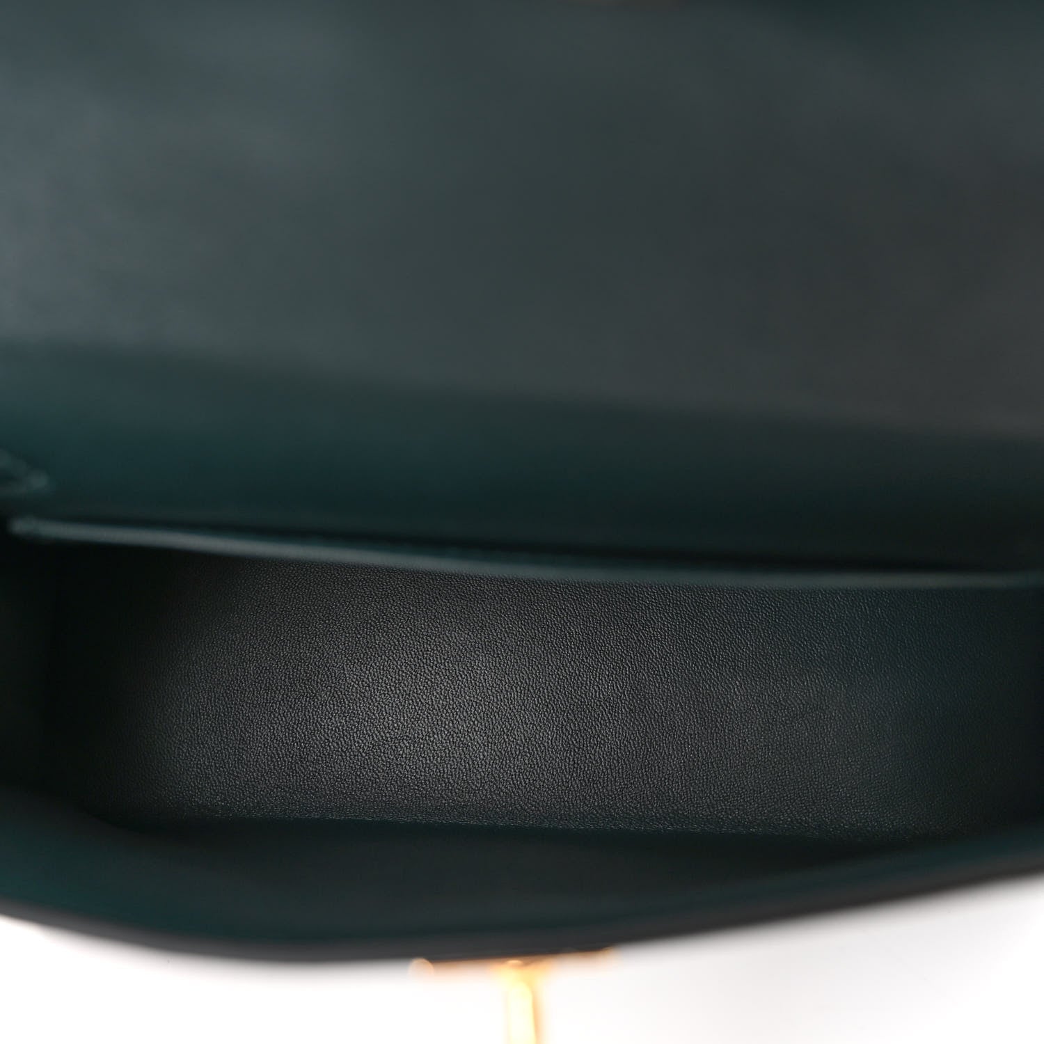 Hermes Ostrich Kelly Sellier Mini 20 Vert Cypress 6 of 12