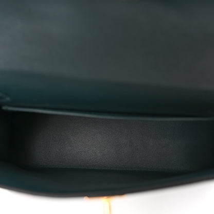Hermes Ostrich Kelly Sellier Mini 20 Vert Cypress 6 of 12