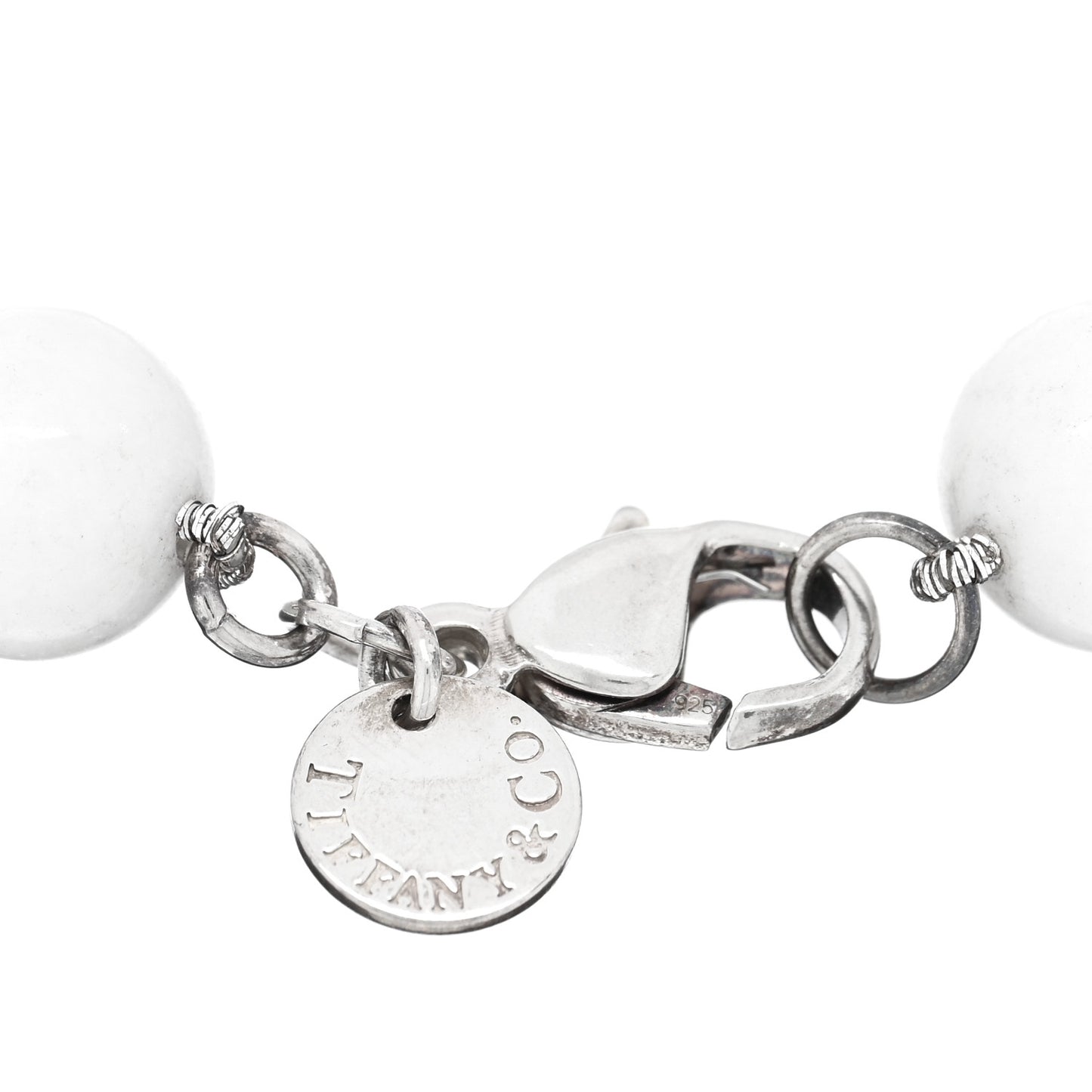 Sterling Silver Dolomite Bead Toggle Bracelet