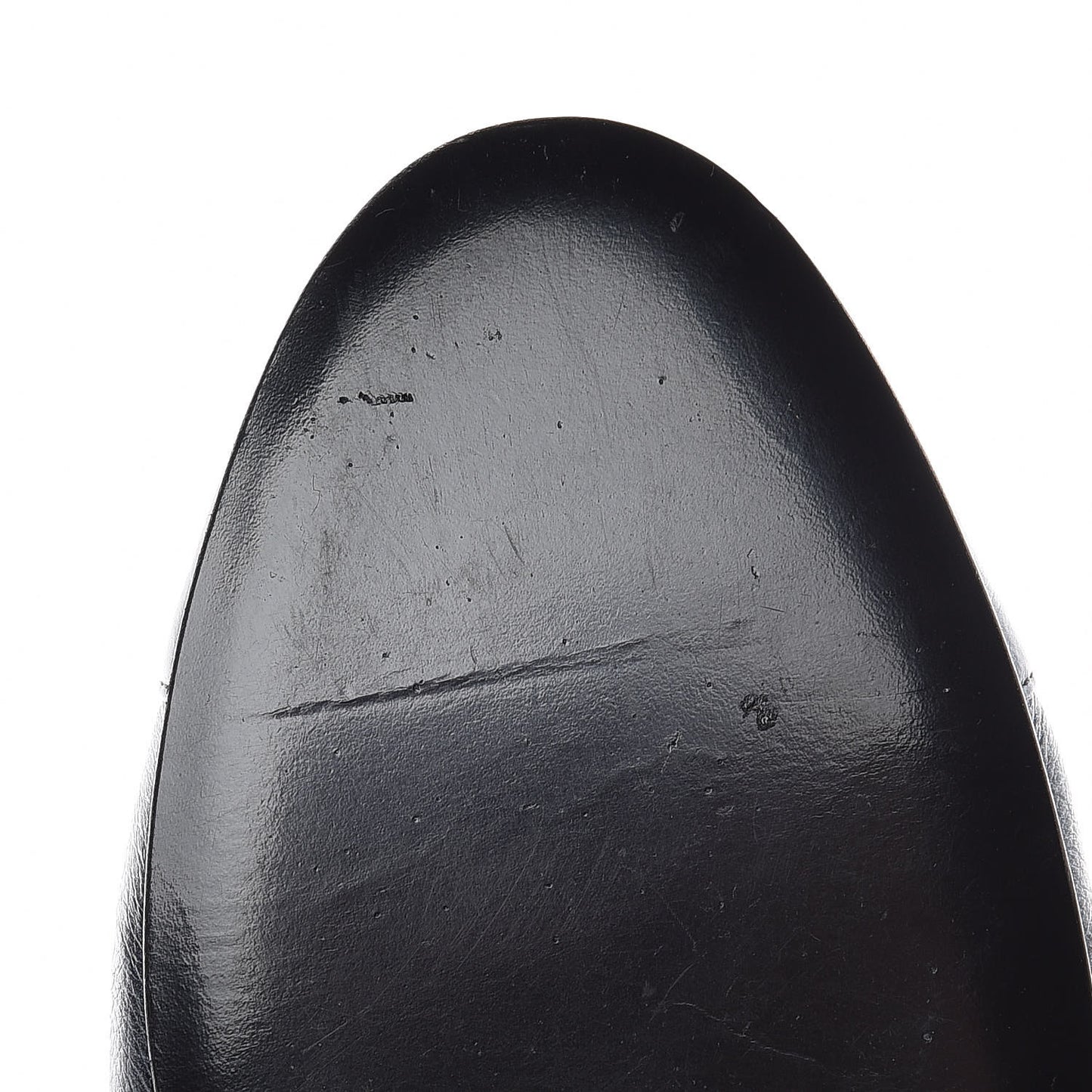 Metallic Calfskin Cap Toe CC Ballerina Flats 40 Dark Silver