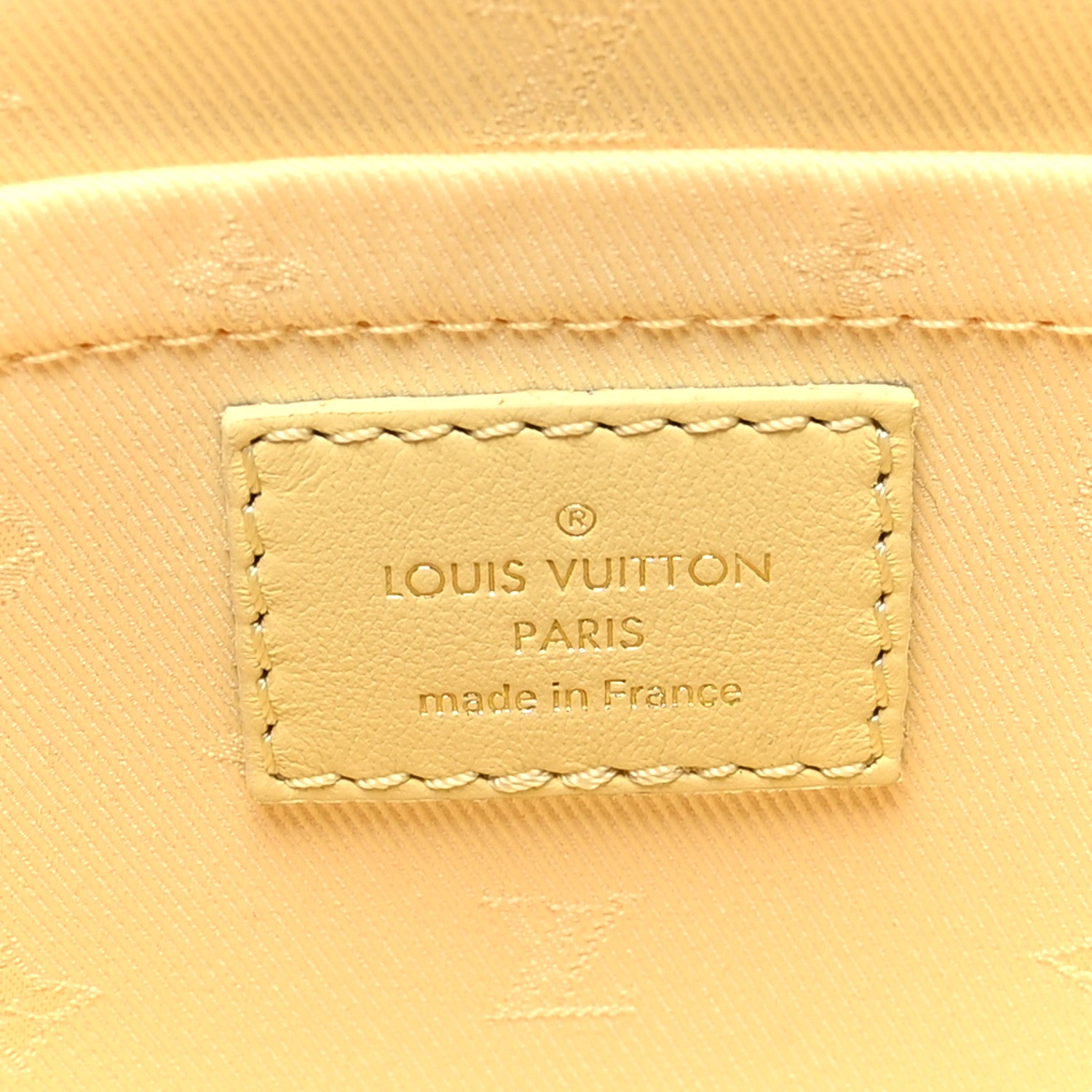 Louis Vuitton Calfskin Bubblegram Alma BB Banana 6 of 8