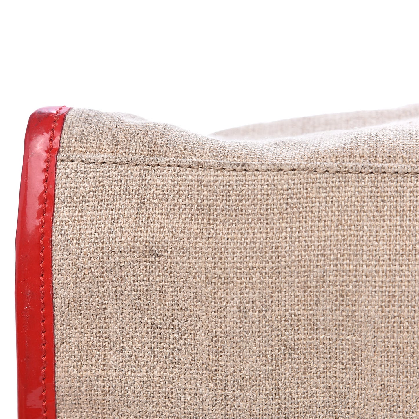 Linen Patent FF Shopping Tote Fragola