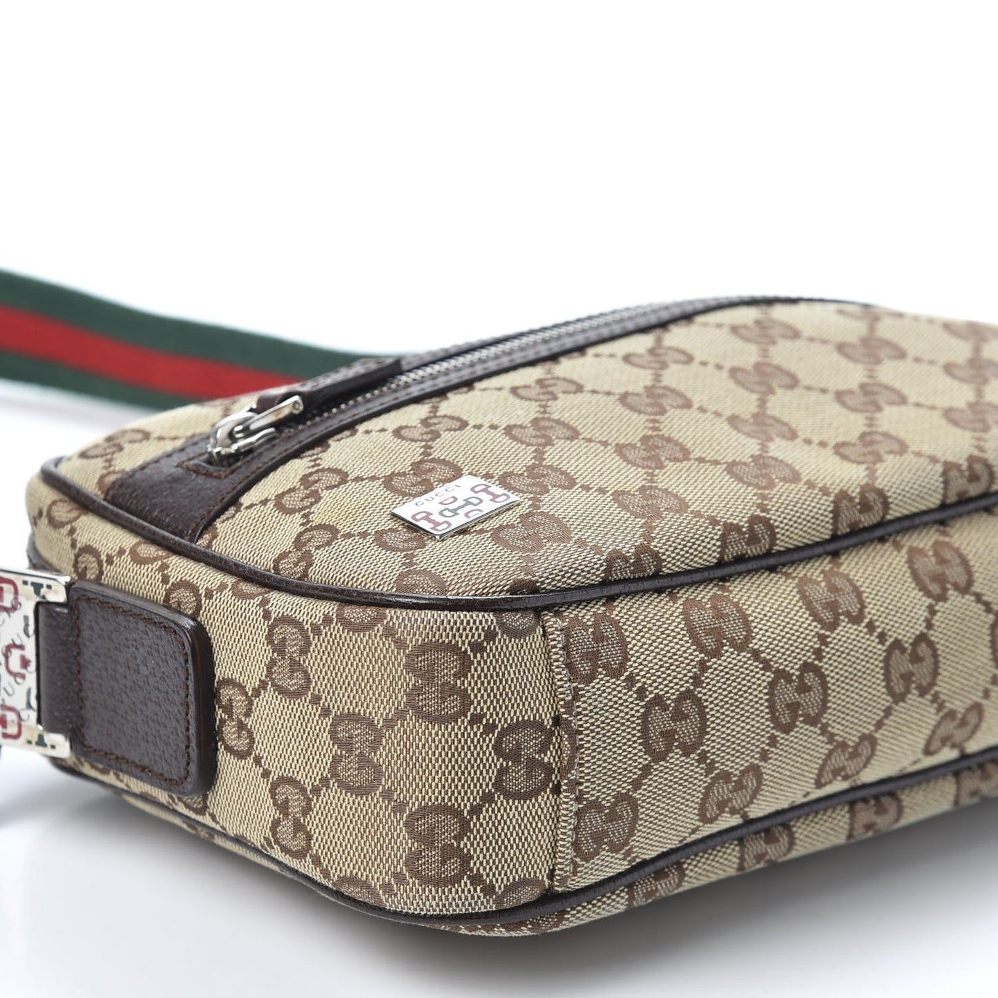 Monogram Signature Web Camera Bag Brown