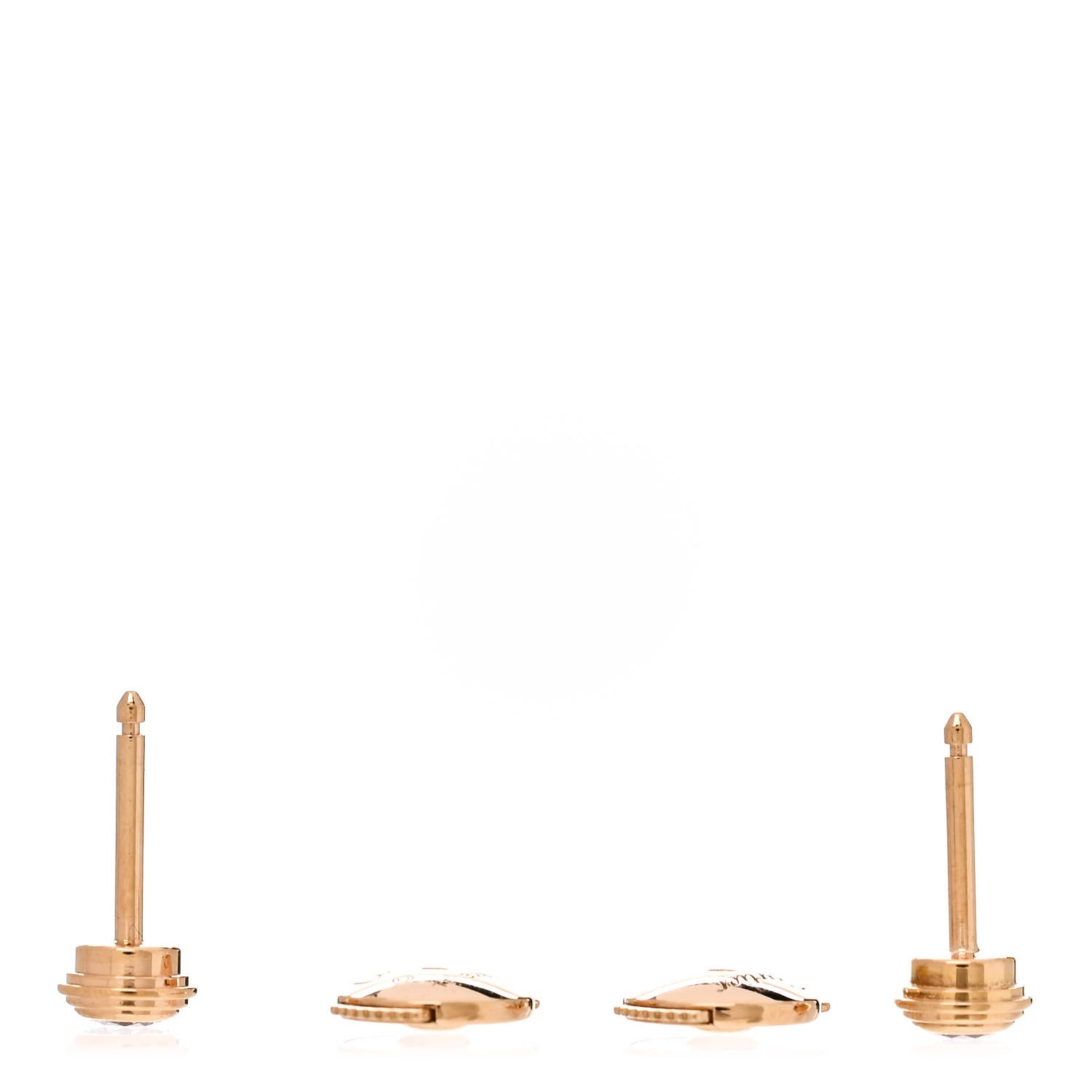 Cartier 18K Yellow Gold Diamond MM D'Amour Earrings 3 of 5