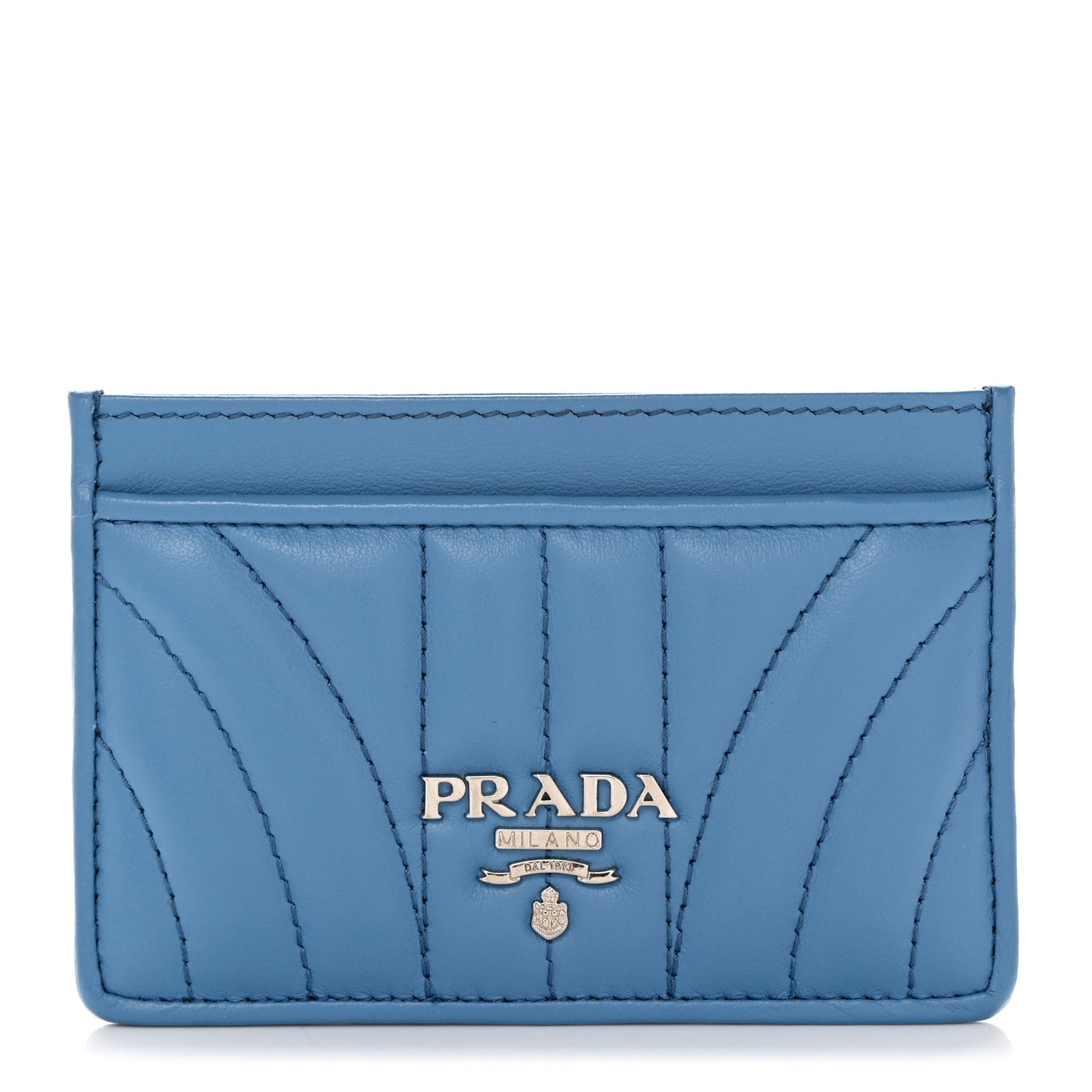 Soft Calfskin Impunture Diagramme Card Holder Mare