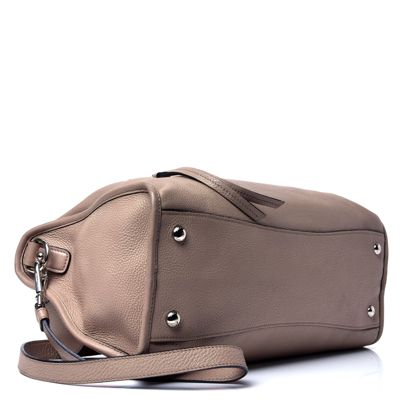 Vitello Phenix Shopping Satchel Cammeo