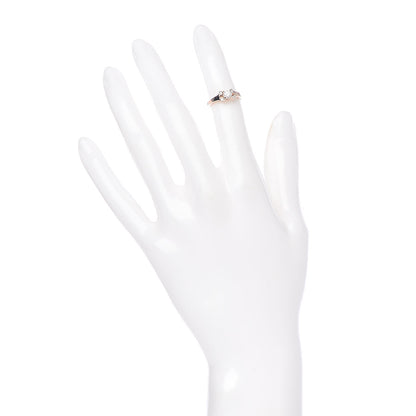 Cartier 18K Pink Gold Diamond .23ct Ballerine Solitaire Engagement Ring 46 3.75 2 of 7