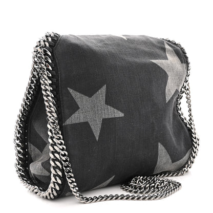 Stella McCartney Denim Star Mini Falabella Tote Black 3 of 12