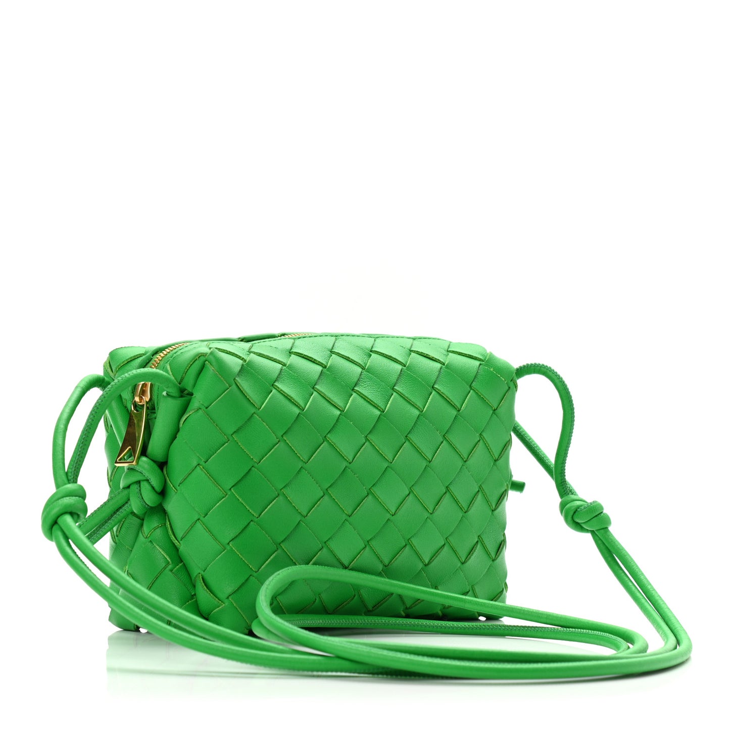 Nappa Intrecciato Mini Loop Camera Bag Parakeet