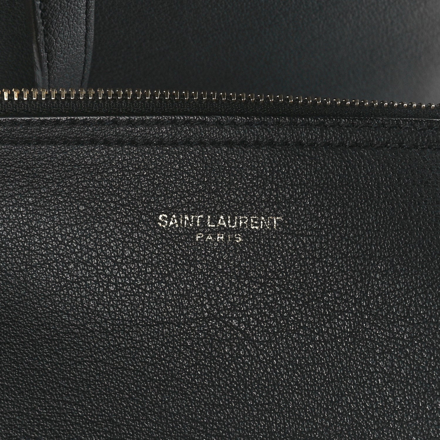 Saint Laurent Calfskin Large Shopping Tote Black 9 of 14