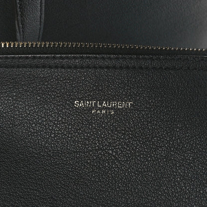 Saint Laurent Calfskin Large Shopping Tote Black 9 of 14