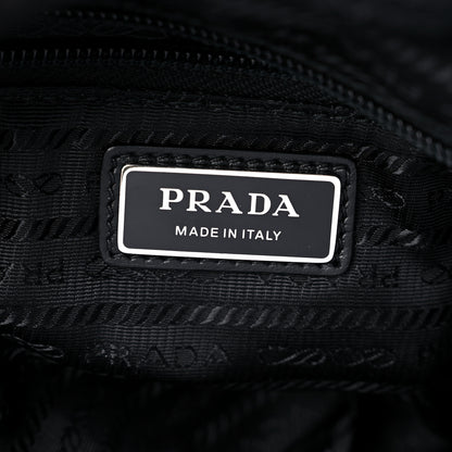 Prada Re-Nylon Vitello Metal Triangle Logo Sling Backpack Black 6 of 9