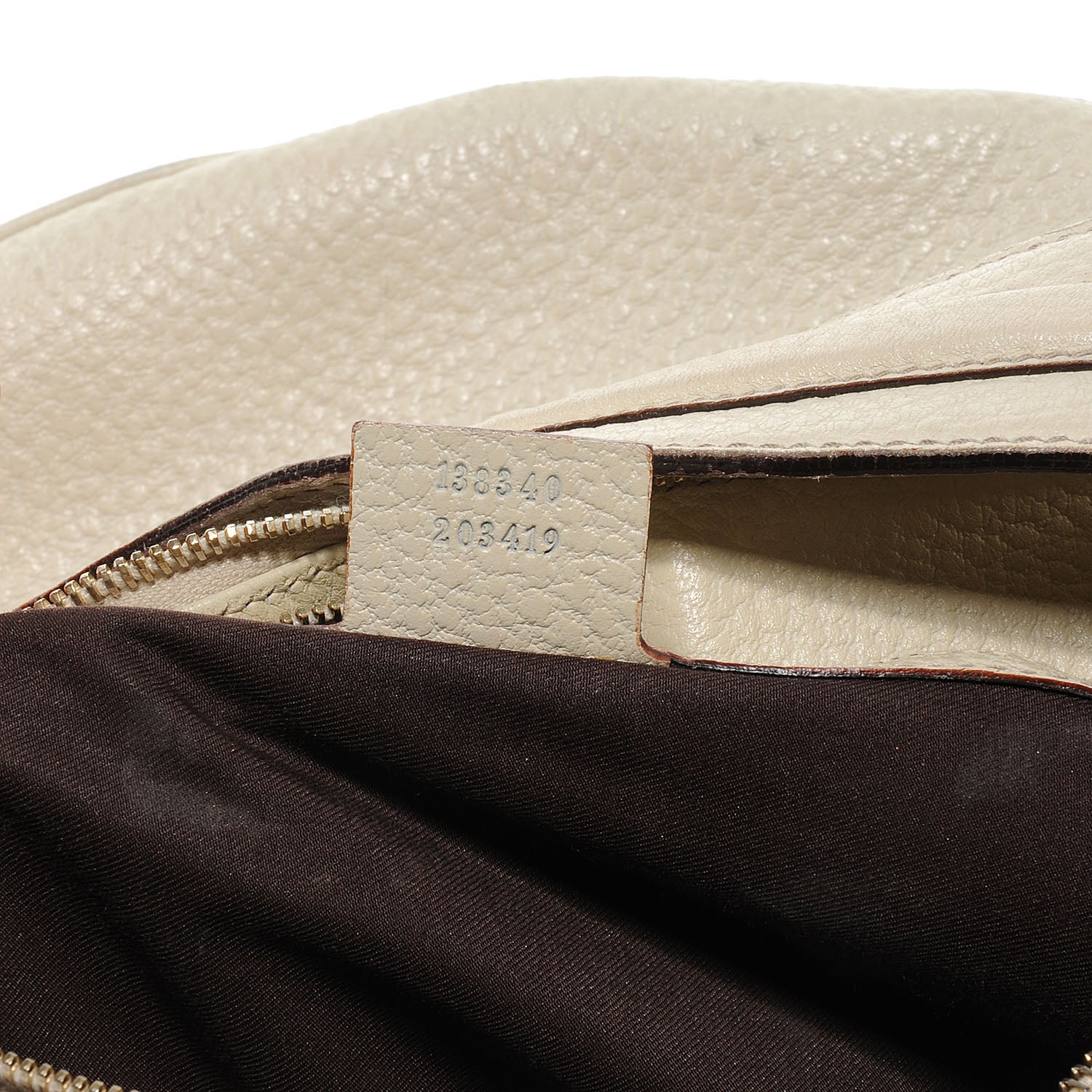 Gucci Leather Bamboo Ring Hobo Ivory 9 of 10