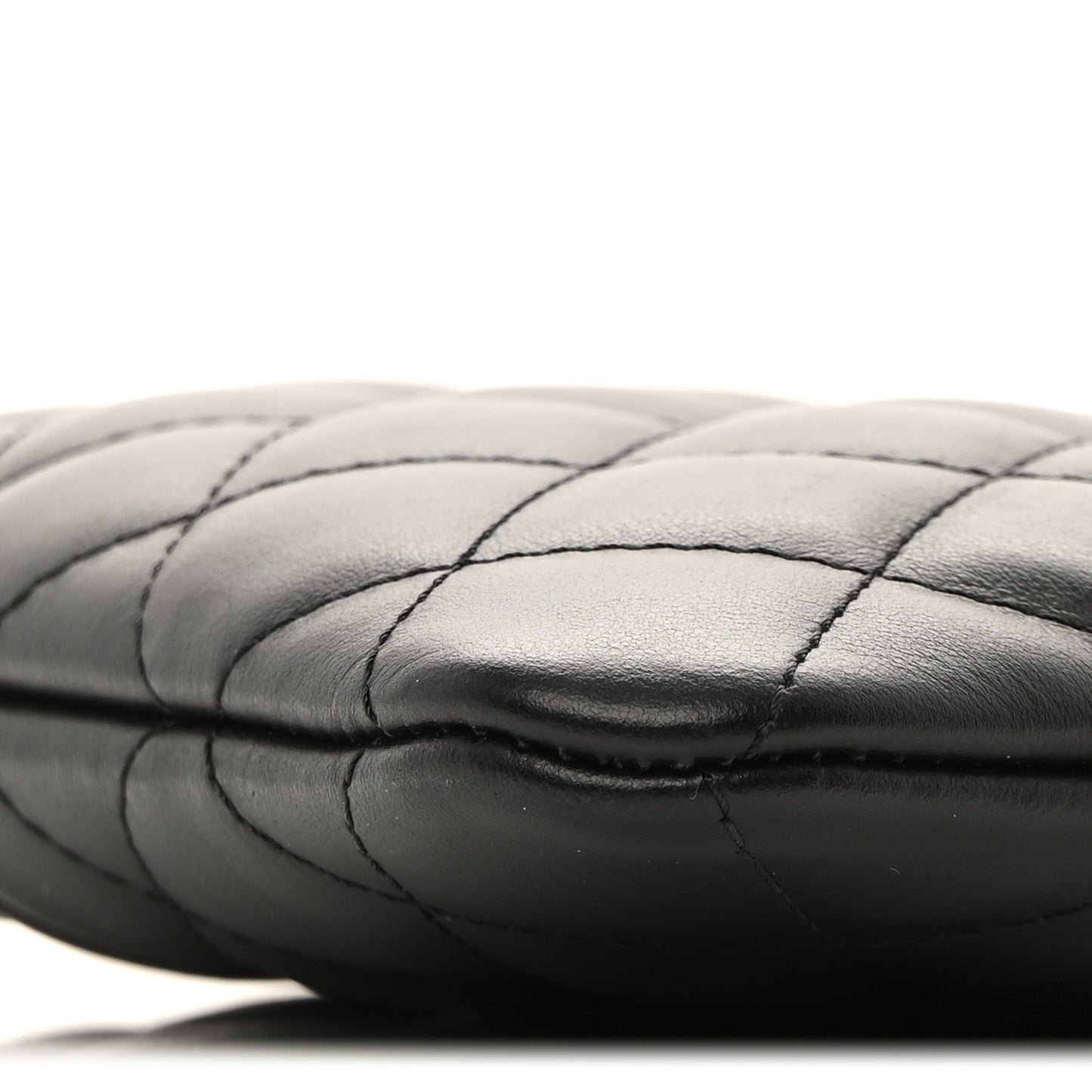 Lambskin Quilted Uniform Crossbody Bag Black