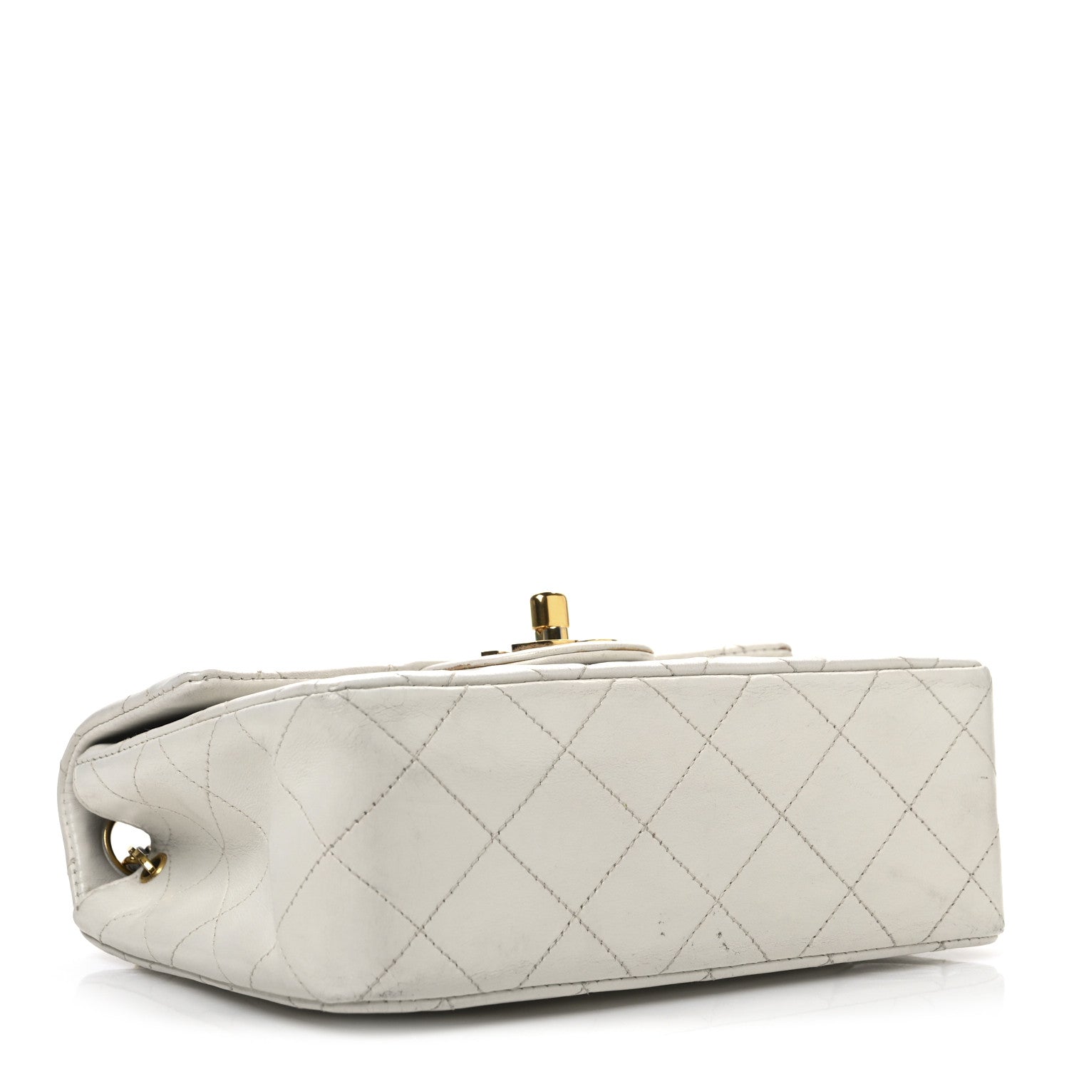 Chanel Lambskin Quilted Mini Square Flap White 4 of 18