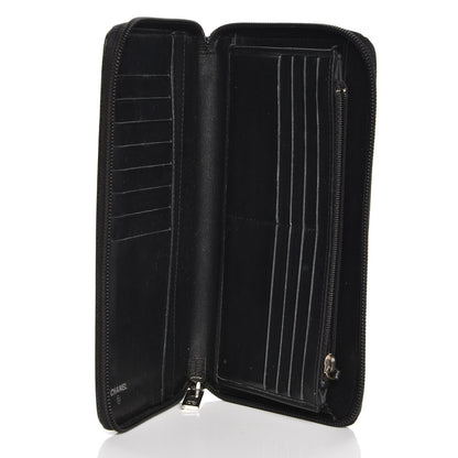Chanel Caviar CC Timeless Large Zip Around Wallet Black 5 of 8
