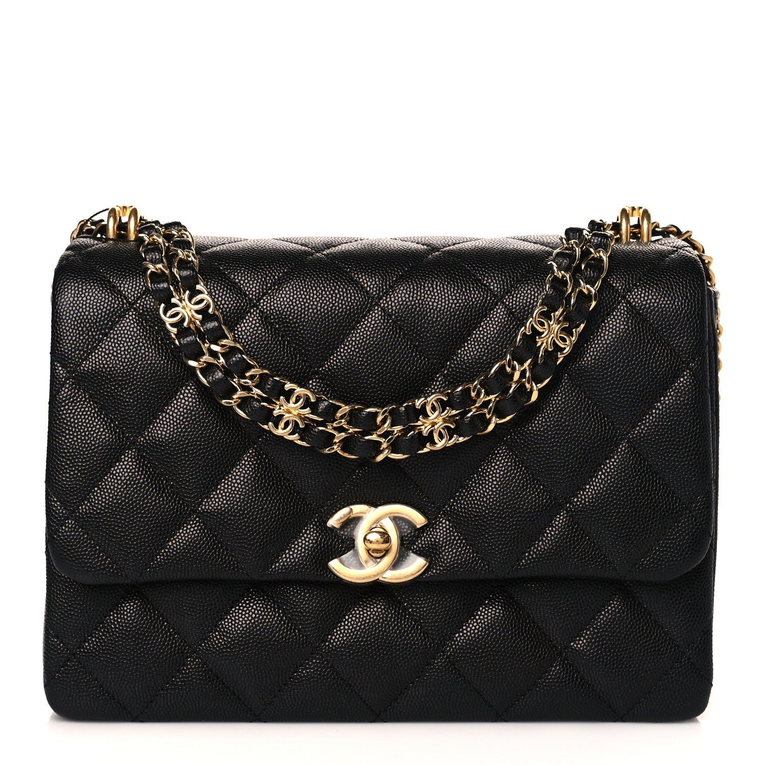 Chanel Caviar Quilted Coco First Flap Black 1 of 10
