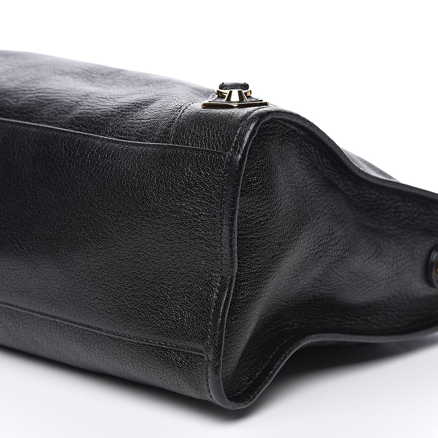 Chevre Gold Metallic Edge Hardware City Black