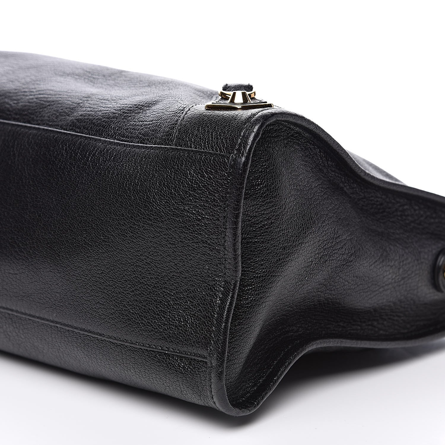 Balenciaga Chevre Gold Metallic Edge Hardware City Black 10 of 12
