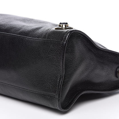 Balenciaga Chevre Gold Metallic Edge Hardware City Black 10 of 12