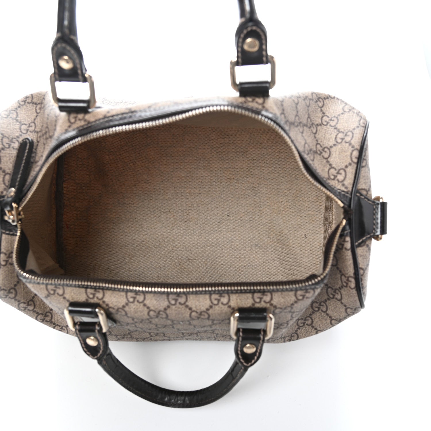 Gucci GG Plus Monogram Medium Tattoo Heart Joy Boston Dark Brown 5 of 10