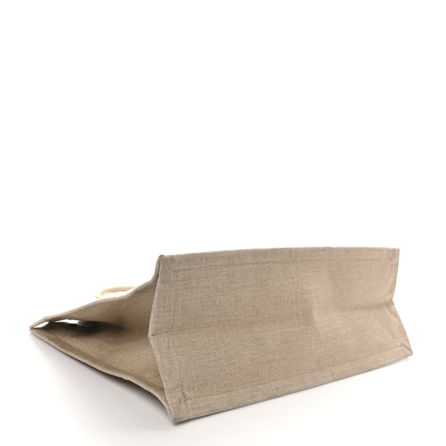 Saint Laurent Linen Calfskin Rive Gauche Tote Beige Sea Salt 4 of 11