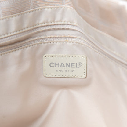 Chanel Nylon Medium Travel Tote Beige 17 of 19