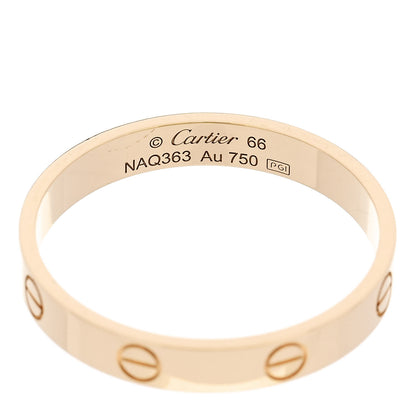 Cartier 18K Yellow Gold 3.5mm LOVE Wedding Band Ring 66 11.5 4 of 5
