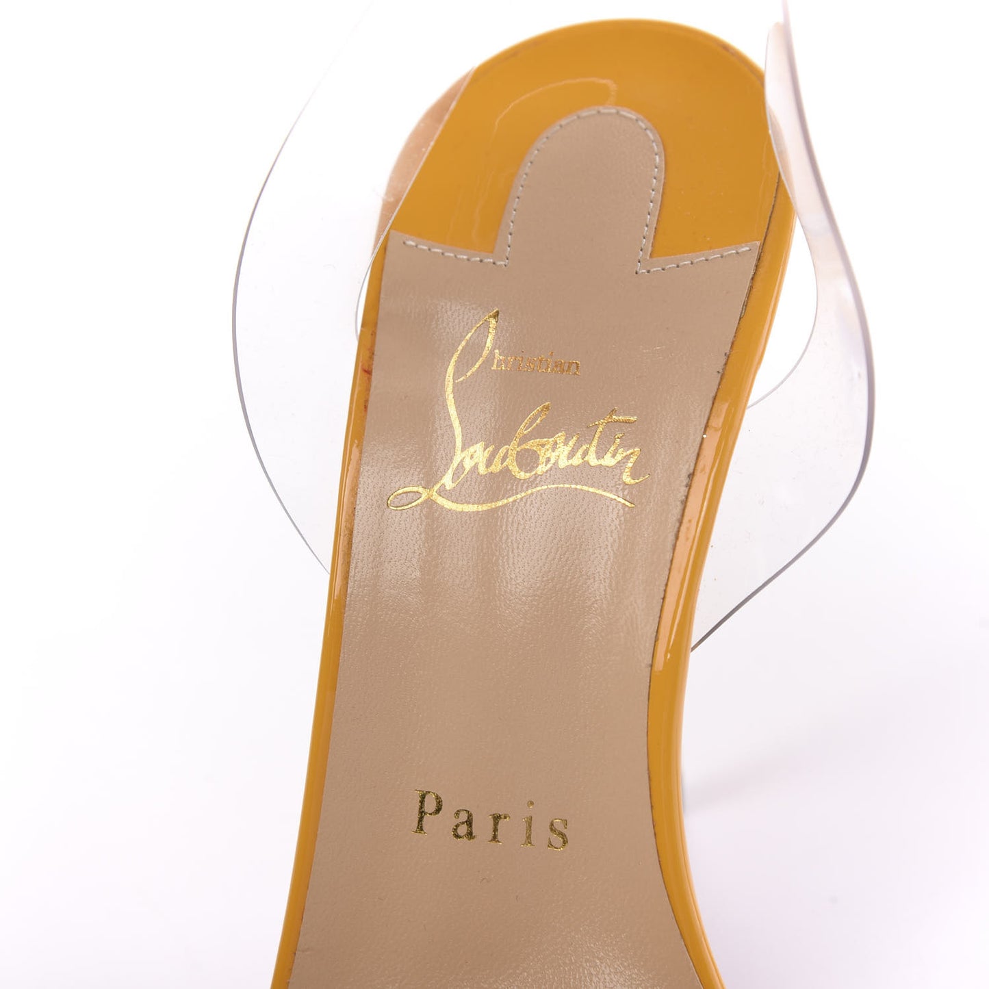 Patent PVC Jonatina 100 Sandals 38 Topaz Transparent