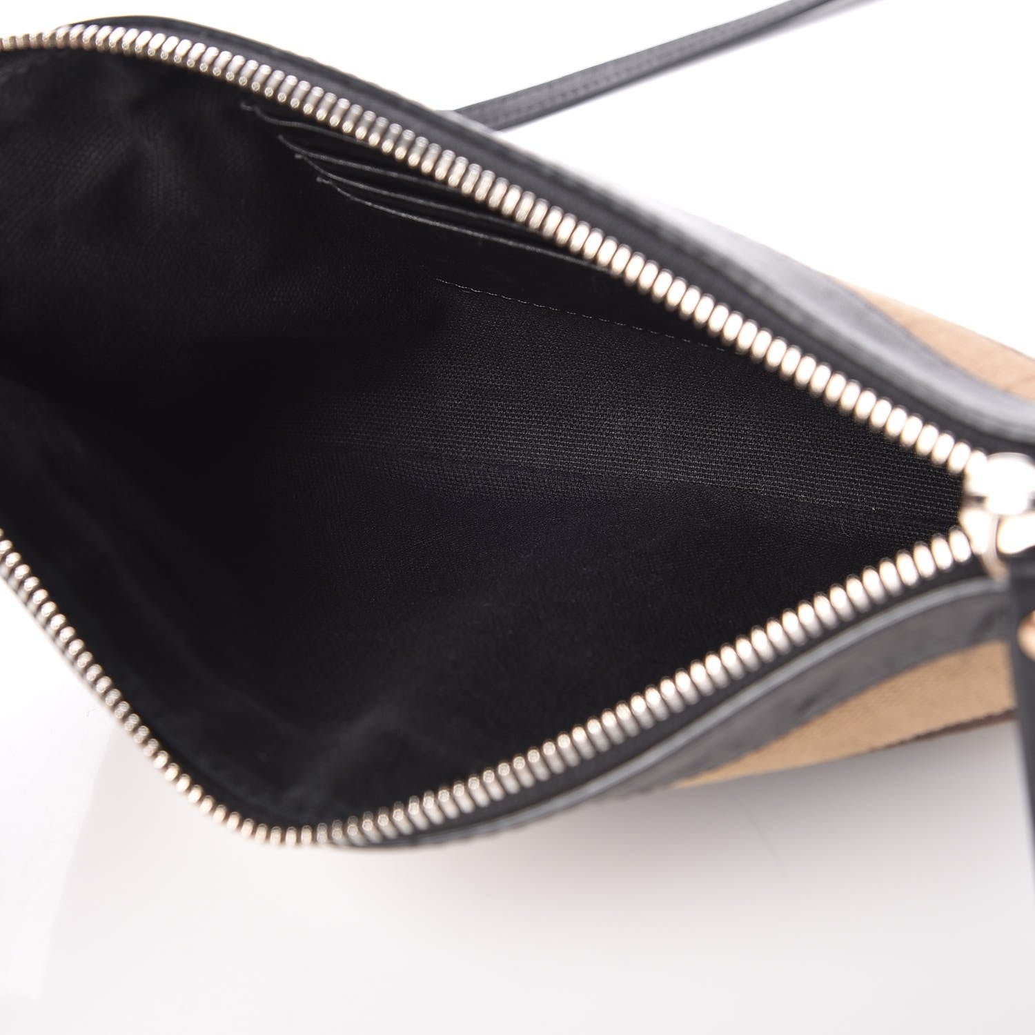 Burberry Mega Check Peyton Crossbody Clutch Bag Black 5 of 11