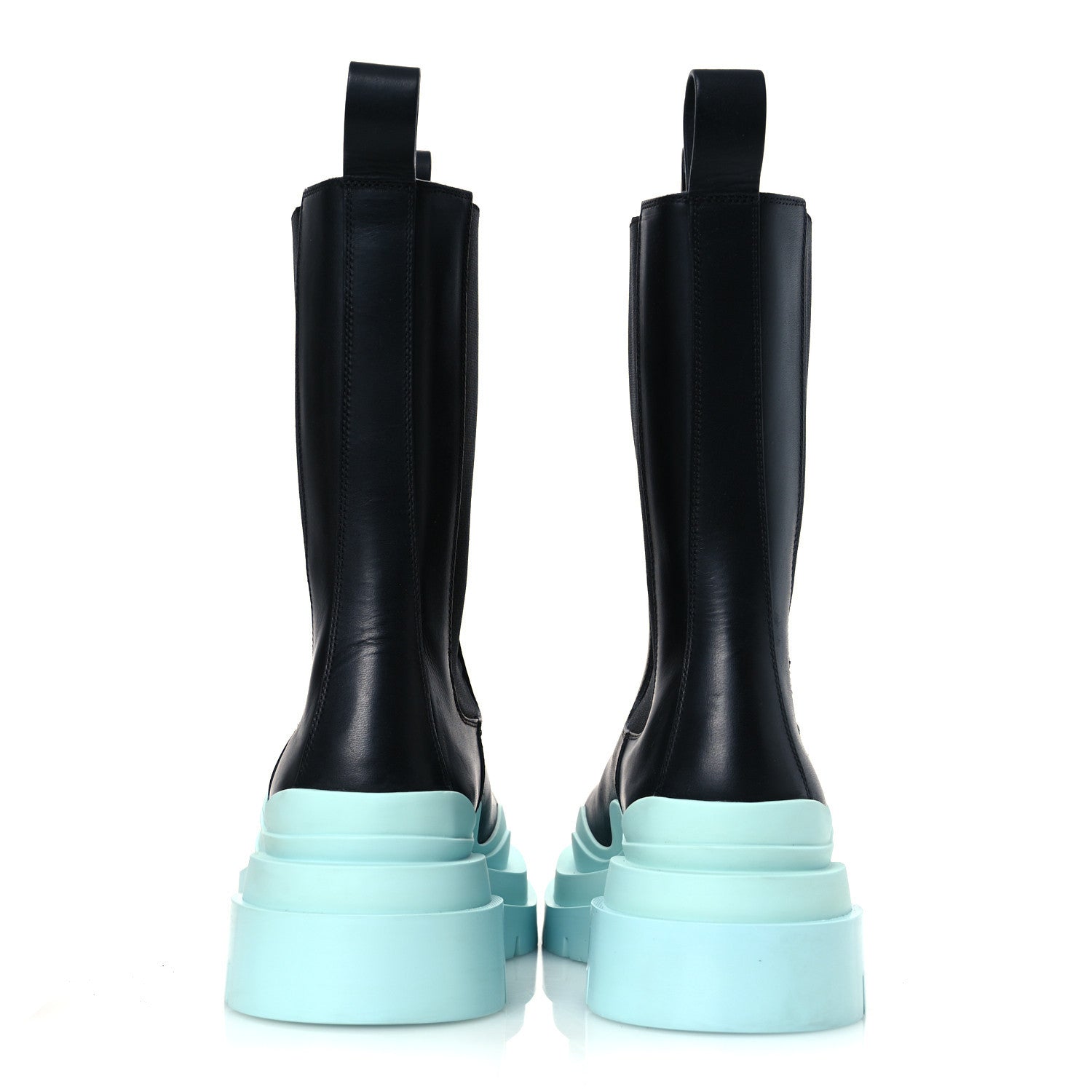 Bottega Veneta Calfskin Womens The Tire Chelsea Boots 39 Black Flannel 6 of 14