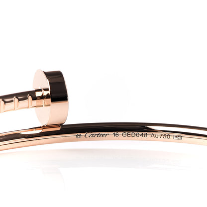 Cartier 18K Pink Gold Small Juste Un Clou Bracelet 16 4 of 6