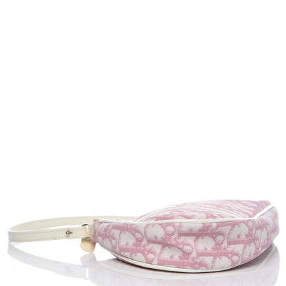 Christian Dior Monogram Mini Saddle Pochette Pink 4 of 10