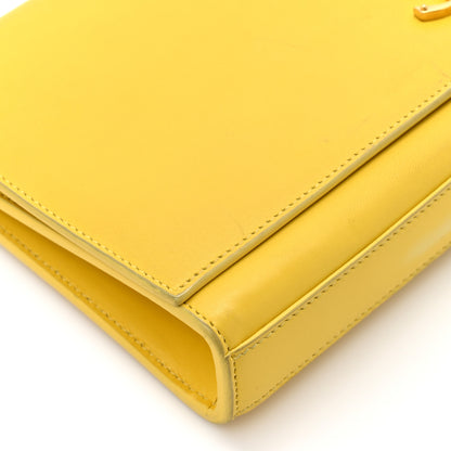 Saint Laurent Calfskin Classic Monogram Cassandre Clutch Soleil 9 of 11