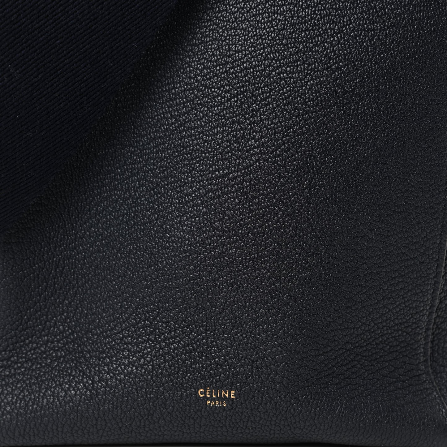 Soft Grained Calfskin Small Sangle Bucket Bag Navy