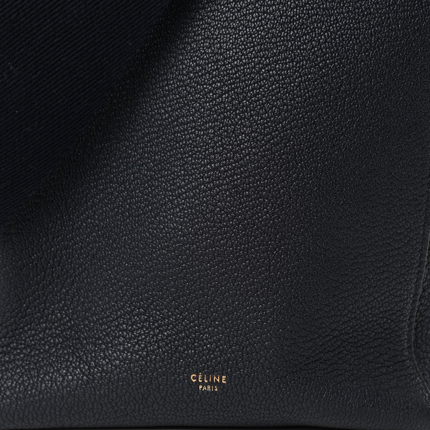 Celine Soft Grained Calfskin Small Sangle Bucket Bag Navy 9 of 9