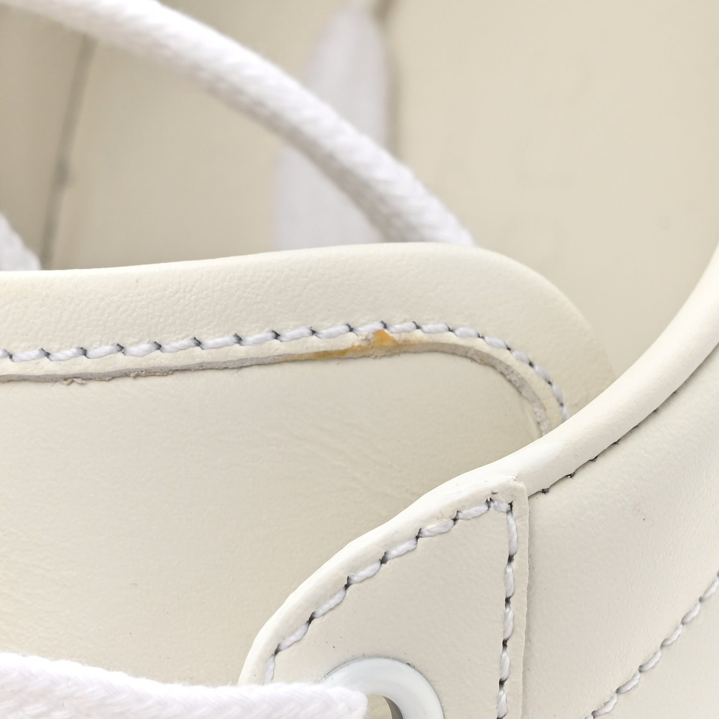 Calfskin Web Pearl Studded Womens Ace Sneakers 38.5 White