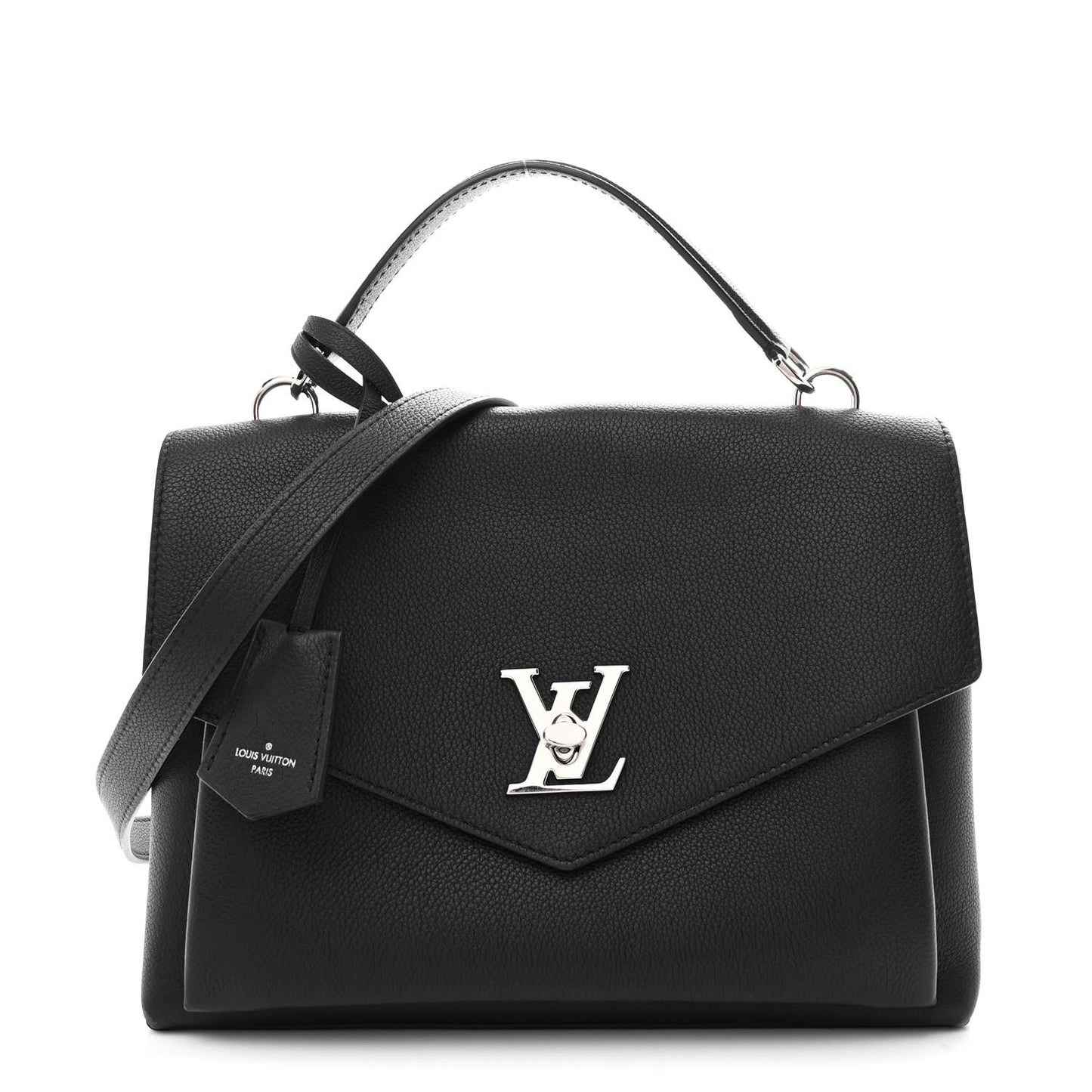 Soft Calfskin My Lockme Top Handle Black