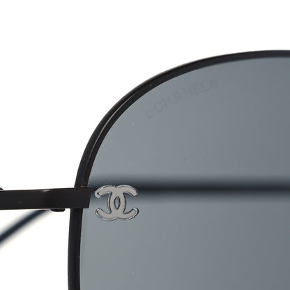 Chanel Aviator CC Sunglasses 4189-T-Q Matte Brown Dark Grey 5 of 8
