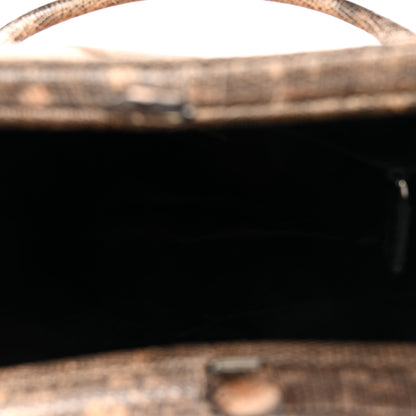 Prada Lizard Kiss Lock Frame Bag Salmone 5 of 9