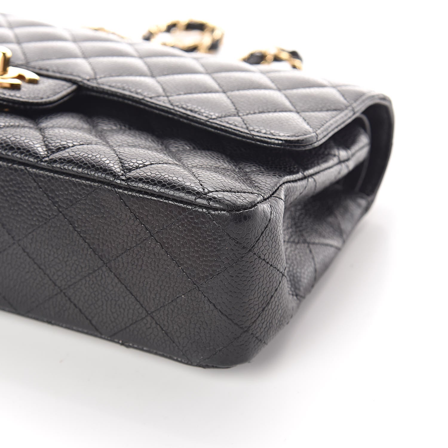 Chanel Caviar Quilted Medium Double Flap Black 9 of 10