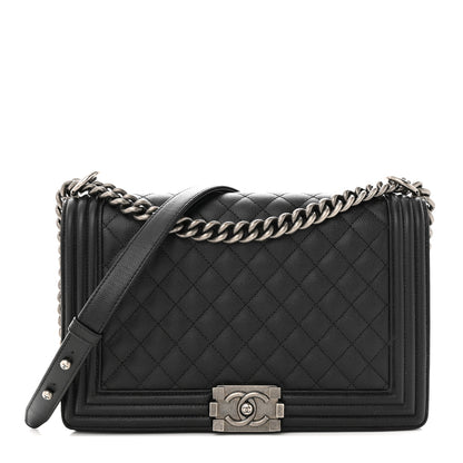 Chanel Caviar Quilted New Medium Boy Flap Black 1 of 12