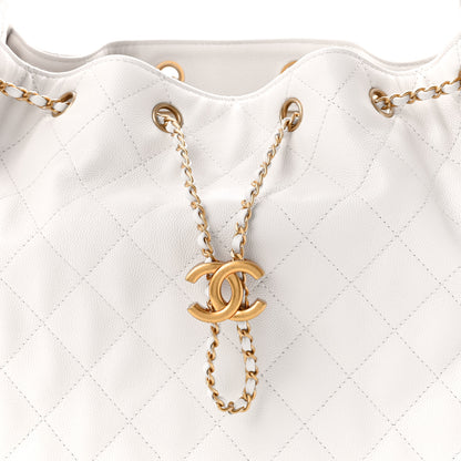 Chanel Caviar Quilted Medium Chanel 25 Handbag White 8 of 11