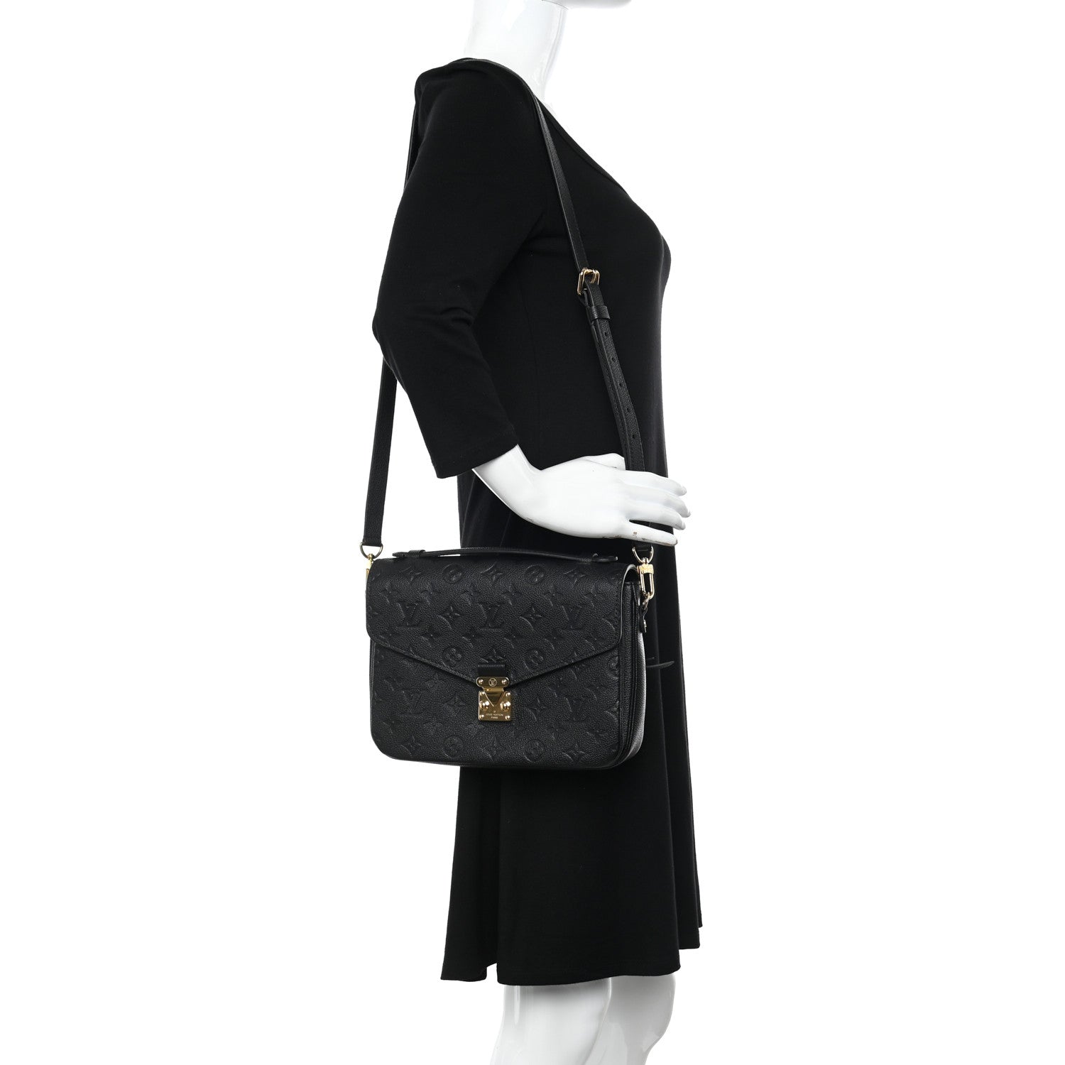 Louis Vuitton Empreinte Pochette Metis Black 2 of 11