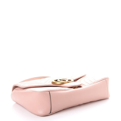 Gucci Calfskin Matelasse Medium GG Marmont Shoulder Bag Perfect Pink 4 of 10
