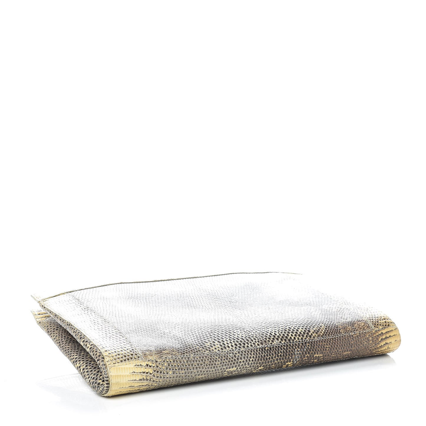 Lizard Clutch Beige