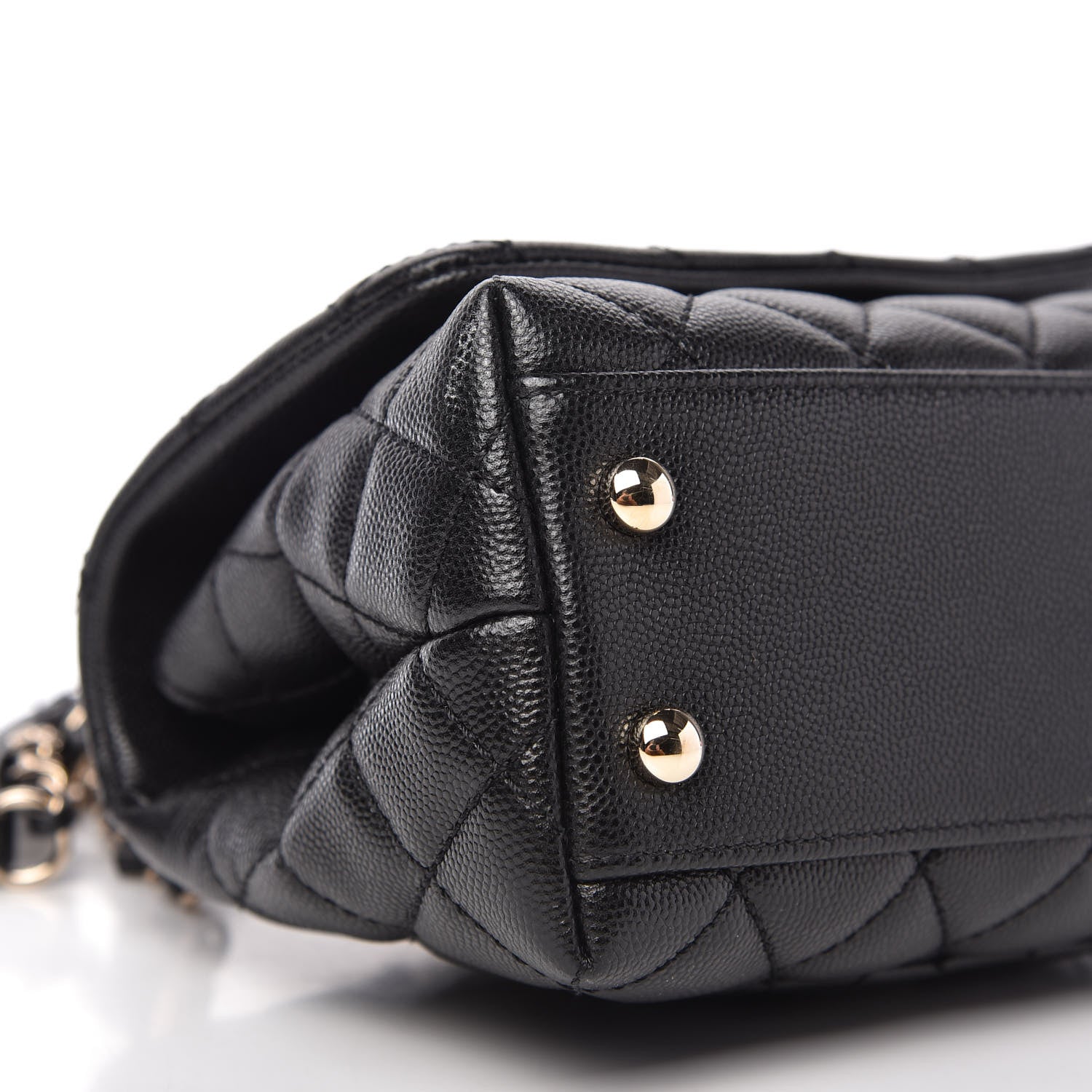 Chanel Caviar Quilted Extra Mini Coco Handle Flap Black 6 of 11