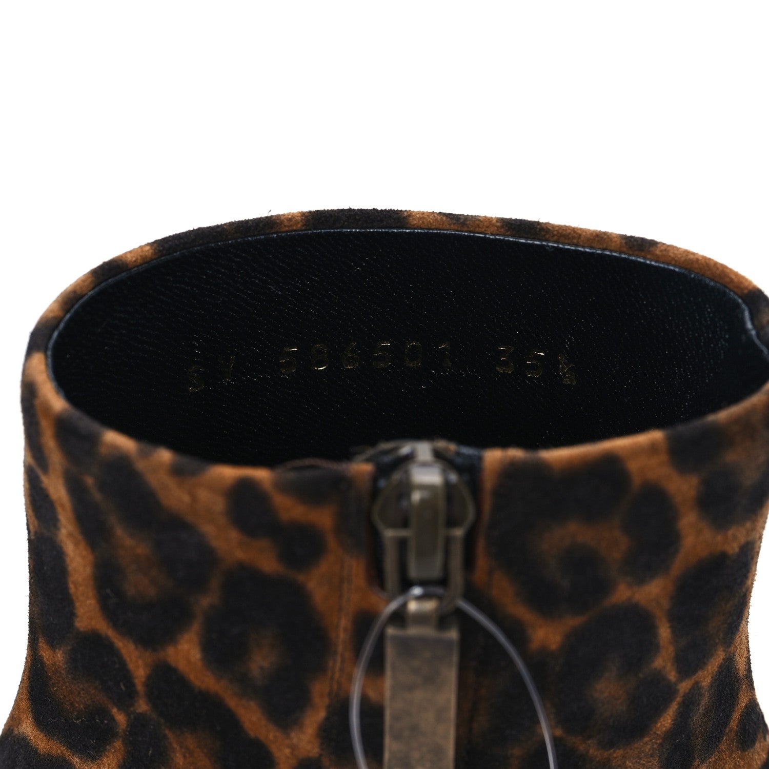 Saint Laurent Suede Lou 75 Ankle Boots 35.5 Leopard 8 of 8